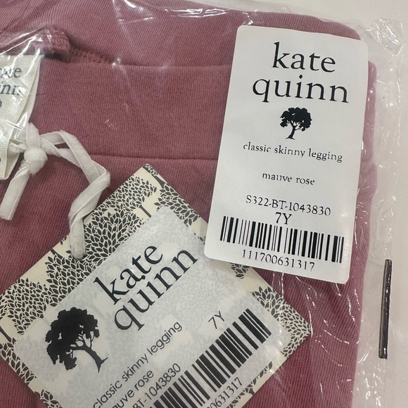 NWT! Kate Quinn CLASSIC SKINNY LEGGING | MAUVE ROSE | LENZING MODAL - size 7 - Picture 3 of 3